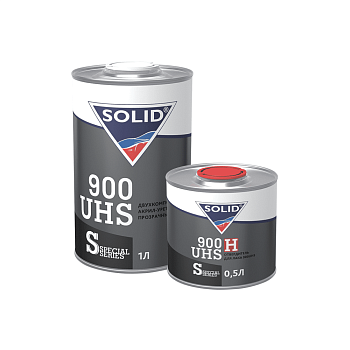 Лак 2К SOLID 900 UHS (1000+500Ммл)  системы HS 2+1 (в комп. с отверд.) 